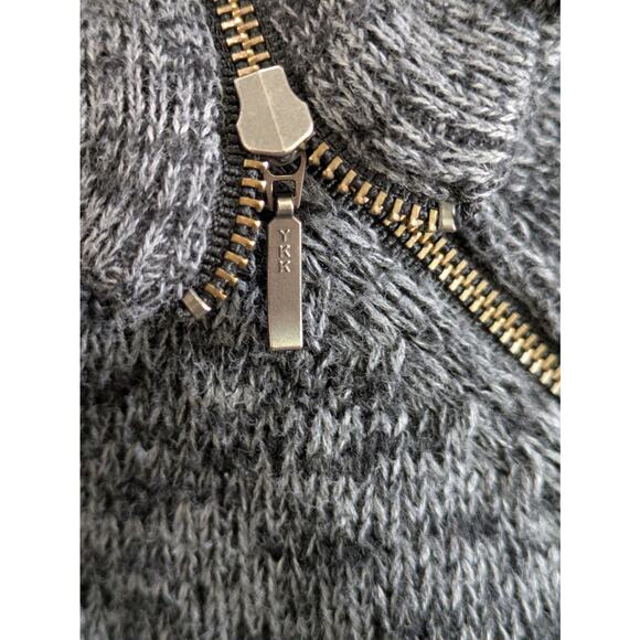 Sejour Sweater Women's 1X Gray‎ High Neck Knitted Zipper Long Sleeves Pullover - Picture 5 of 11